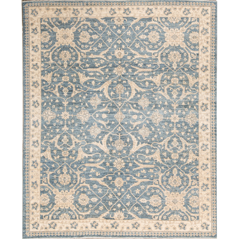 Bokara Rug Co., Inc. Sultanabad Oriental HandKnotted Wool Light Blue